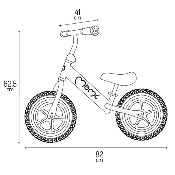 MoMi Fleet balans bicikla bez pedala Blue - Image 3