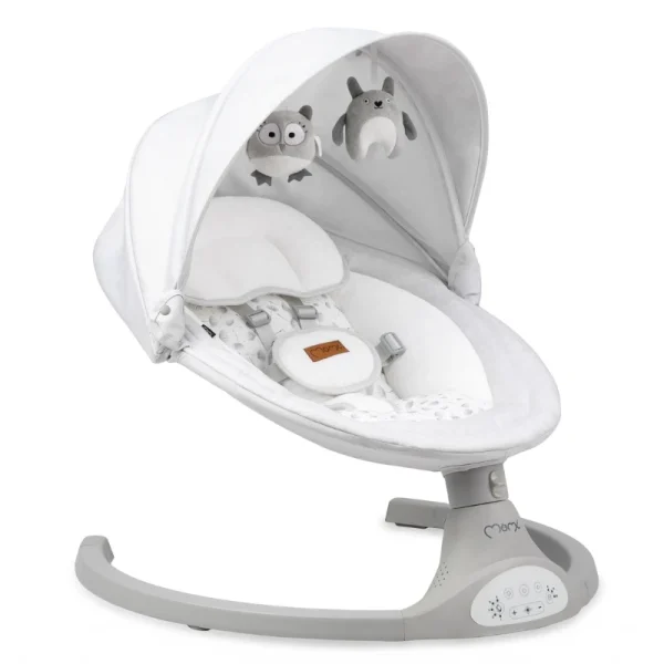 MoMi Kenani njihalica za bebe Light Grey 0-9kg - Image 5