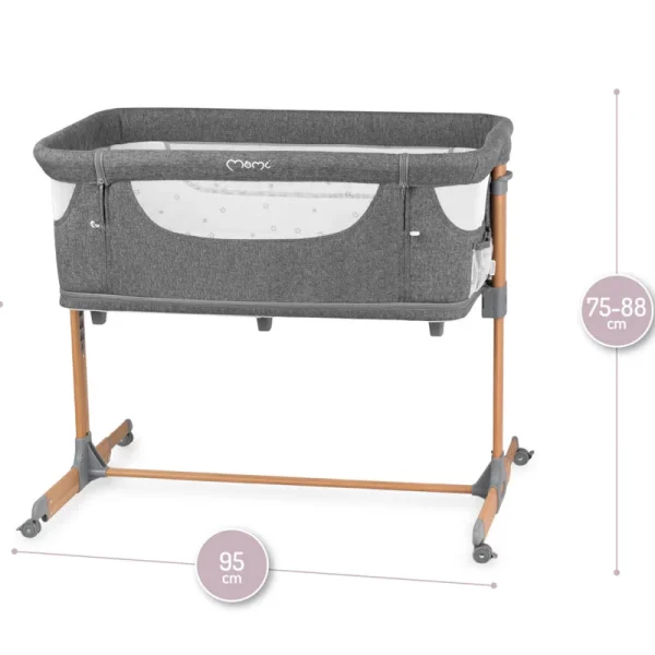 MoMi Smart Bed kolevka za bebe Grey 0m+ - Image 3