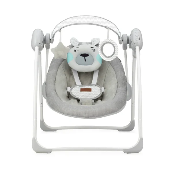 MoMi Liss ljuljaška za bebe Bear Turquoise 0-9kg - Image 5