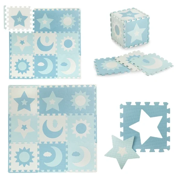 MoMi Nebe podloga/Puzzle od pene Blue - Image 4