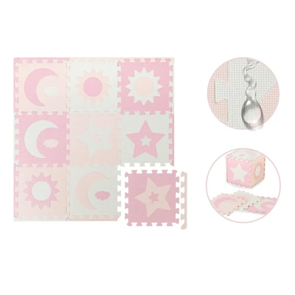 MoMi Nebe podloga/Puzzle od pene Pink - Image 6