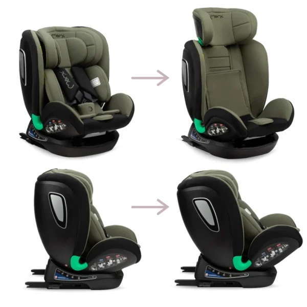 MoMi Urso auto sedište i-Size Green 40-150 cm Isofix - Image 3