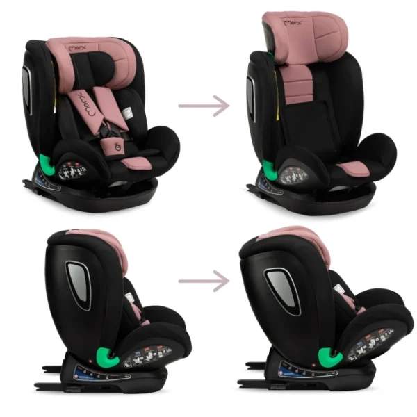 MoMi Urso auto sedište i-Size Pink 40-150 cm Isofix - Image 8