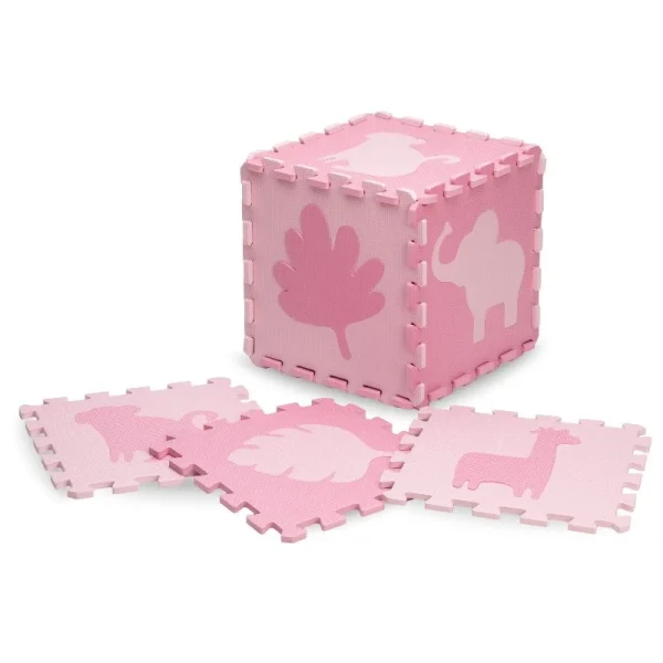 MoMi Zawi podloga za bebe - Puzzle od pene Pink - Image 5