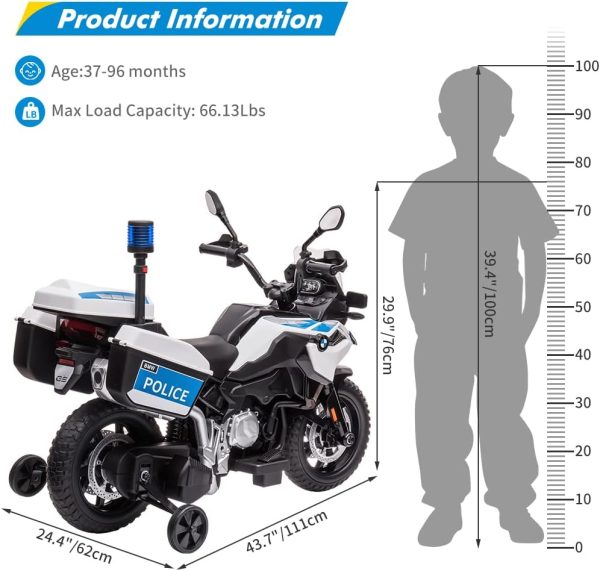 BMW F850 GS Policijski motor za decu - Image 4