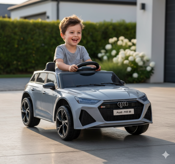 Audi RS 6 na akumulator sivi 2206