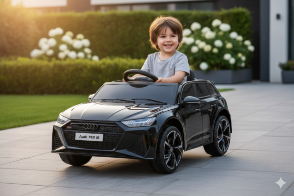 Audi RS 6 na akumulator crna 2206