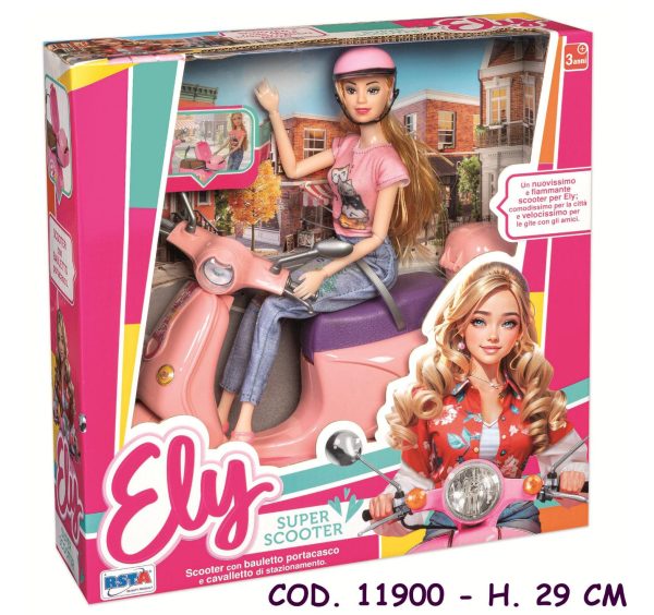 Lutka Ely na skuteru