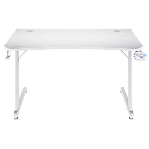 Gejmerski sto Trust GXT 709W Luminus RGB White - Image 2