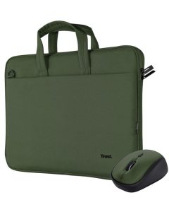 Torba za laptop + miš Trust Bologna 16” Green