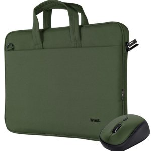 Torba za laptop + miš Trust Bologna 16” Green