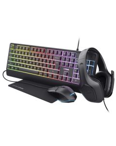Tastatura+miš+slušalice+podloga Trust GXT 792 Quadrox