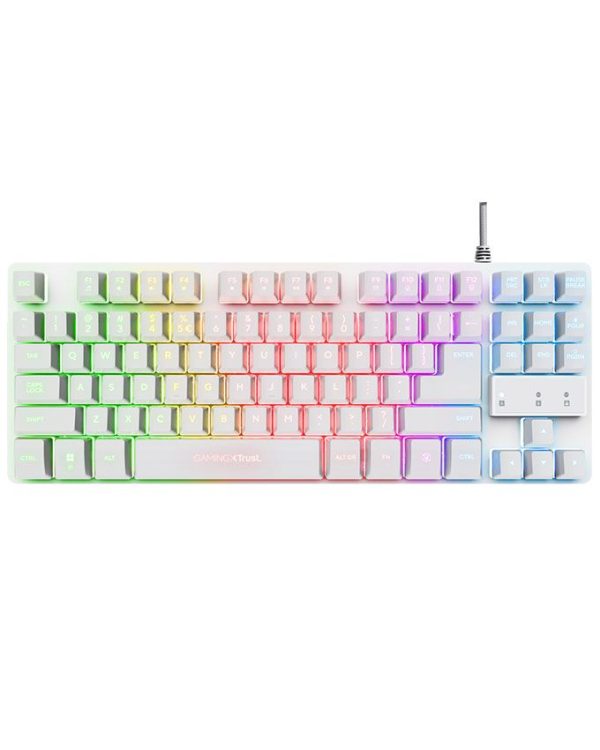 Tastatura Trust GXT833W Thado TKL White - Image 4