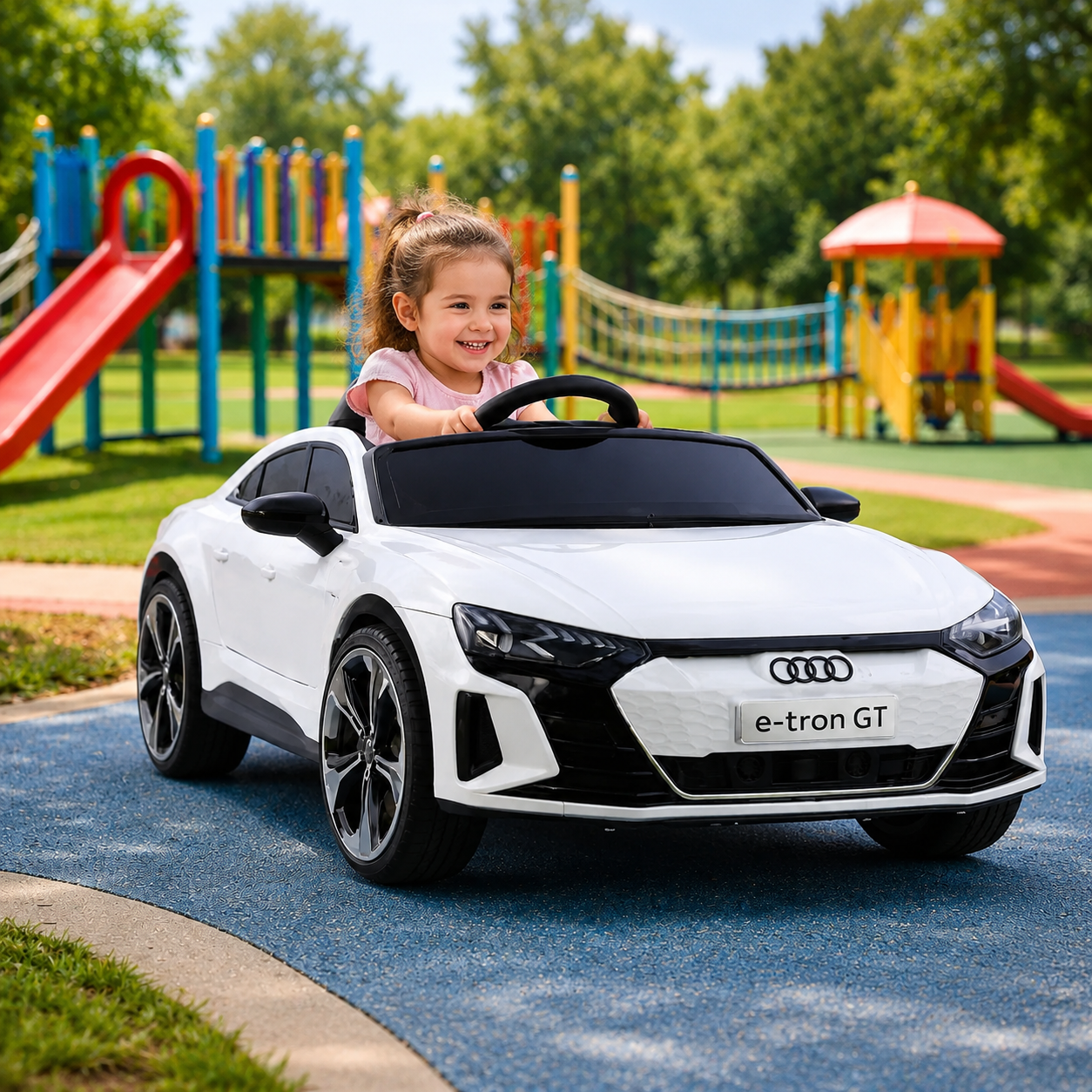 Audi RS e-tron GT dečiji auto na akumulator Model 2216 beli - Slika 2