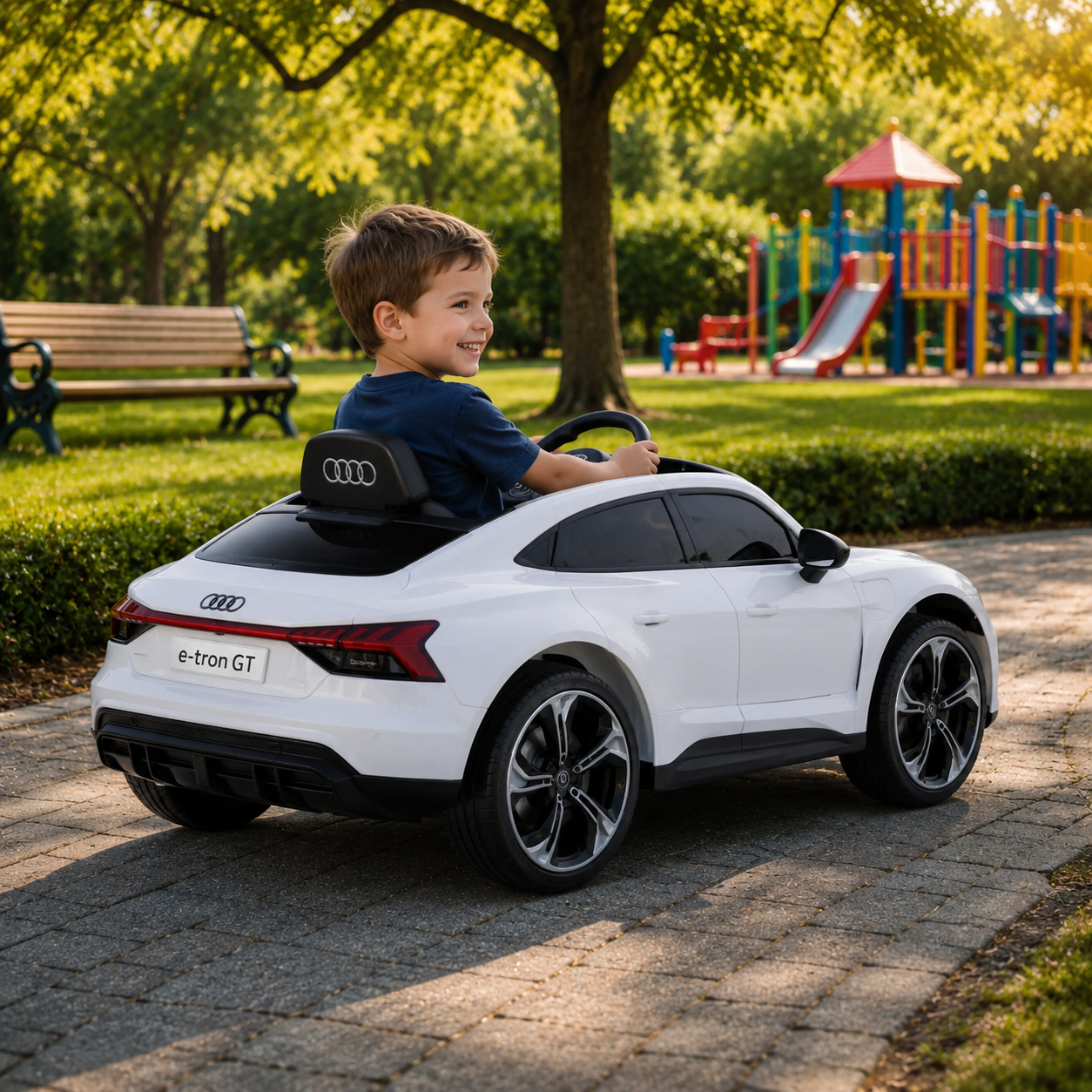 Audi RS e-tron GT dečiji auto na akumulator Model 2216 beli - Slika 4
