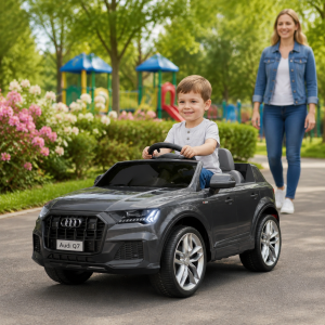 Licencirani Audi Q7 dečiji auto na akumulator – crni