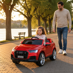 Licencirani Audi Q7 dečiji auto na akumulator – crveni