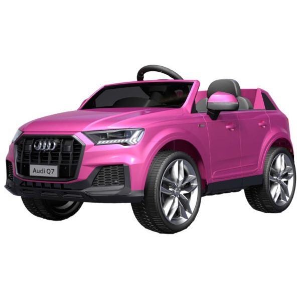 Automobil na akumulator Audi Q7 roze Licencirani