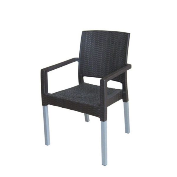 Stolica LUX RATAN antracit