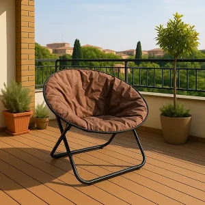 Baštenska stolica 80x80x76cm braon LP-718000B