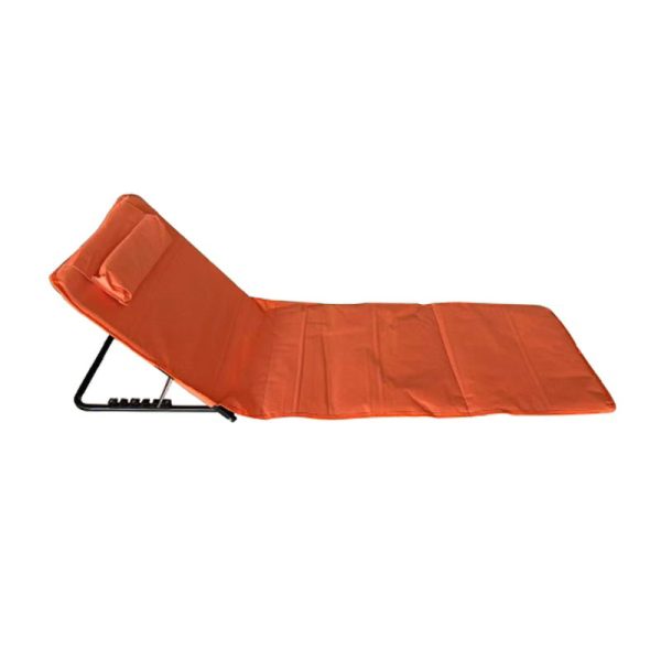 Ležaljka sklopiva za plažu 140x39cm narandžasta LP-722000N - Image 2