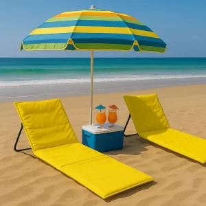 Ležaljka sklopiva za plažu 150x52cm žuta LP-720000Žuta