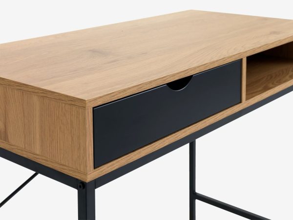 Radni sto PEDAL 48x95 hrast/crna - Image 2