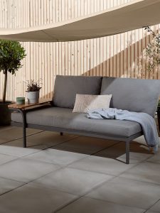 Bastenska sofa LASUND siva