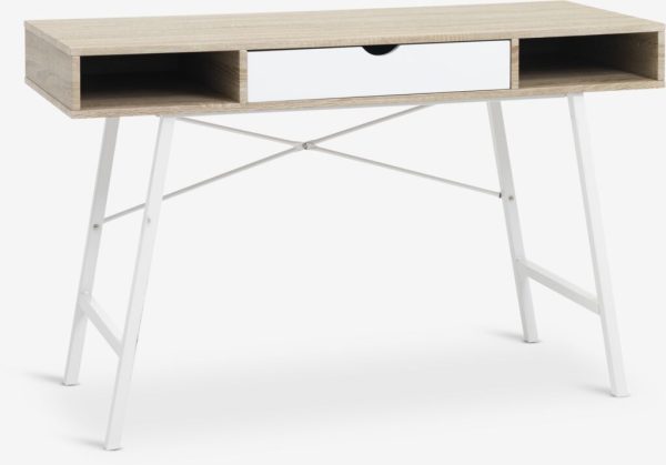 Radni sto ABBET 48x120 hrast/bela - Image 2