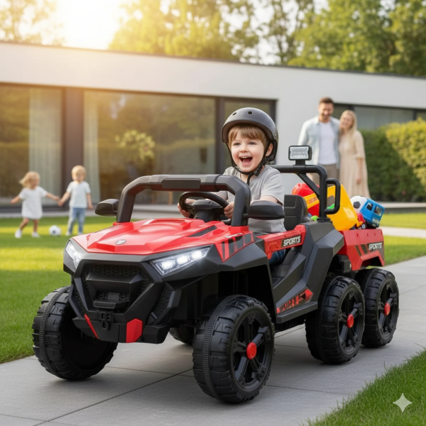 AdventureTruck – UTV na Akumulator sa Prikolicom 2218 crveni