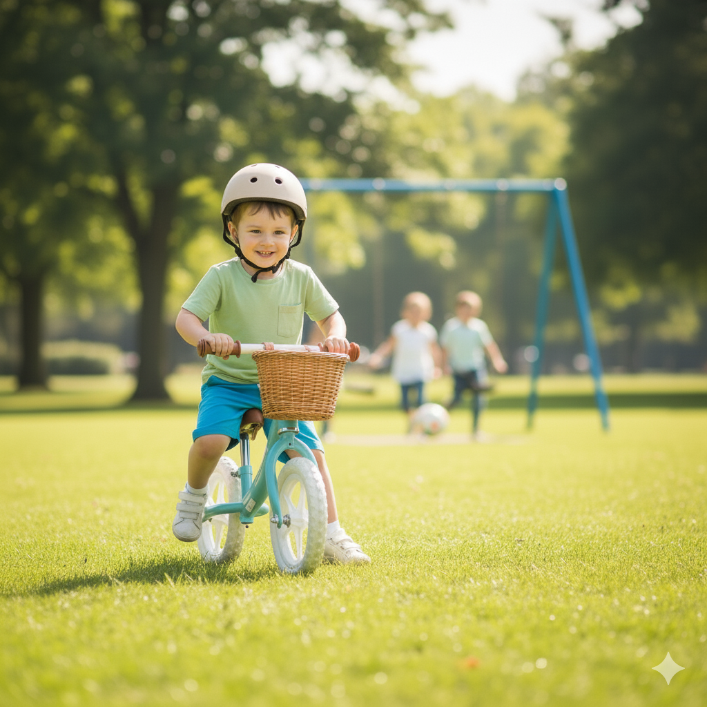 Dečiji balans bicikl – PLAYTIME Outdoor Activities 752 maslina - Slika 5