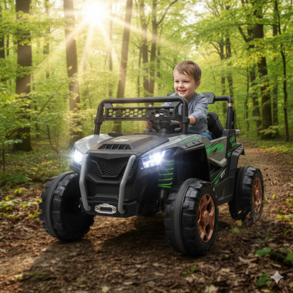 StormChaser – Sivi Električni UTV za Decu 2217