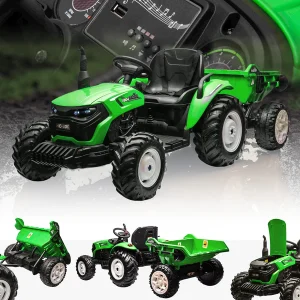 Dečiji električni traktor sa prikolicom sa prikolicom 2219