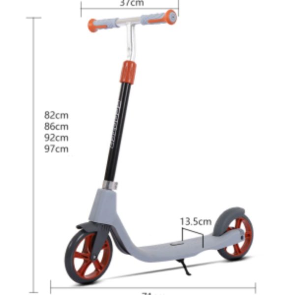 Trotinet za decu i mlade – SnakeBoard stil 665 siva - Image 2