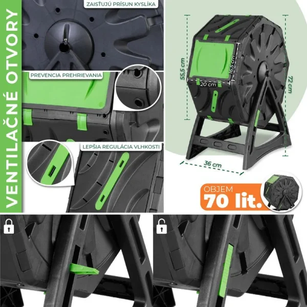 Komposter okretni 70L STREND PRO - Image 3
