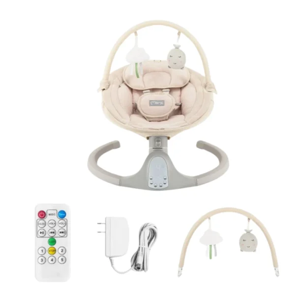 MoMi Kenani njihalica za bebe Sand Beige 0-9kg - Image 10