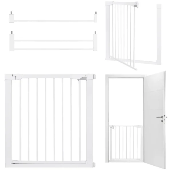 MoMi Paxi Plus zaštitna ograda - kapija za decu White - Image 11