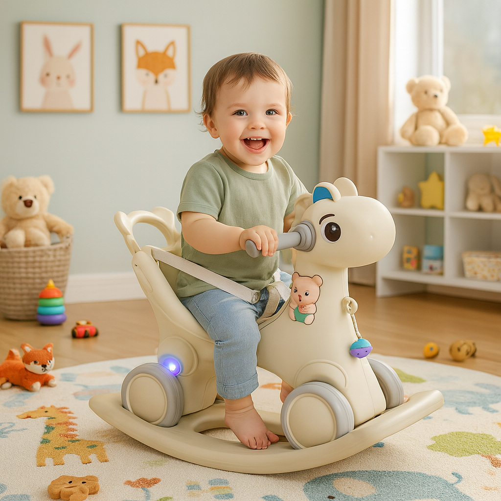 Ljuljaška Guralica konjić Model 620-1 bež - Slika 2