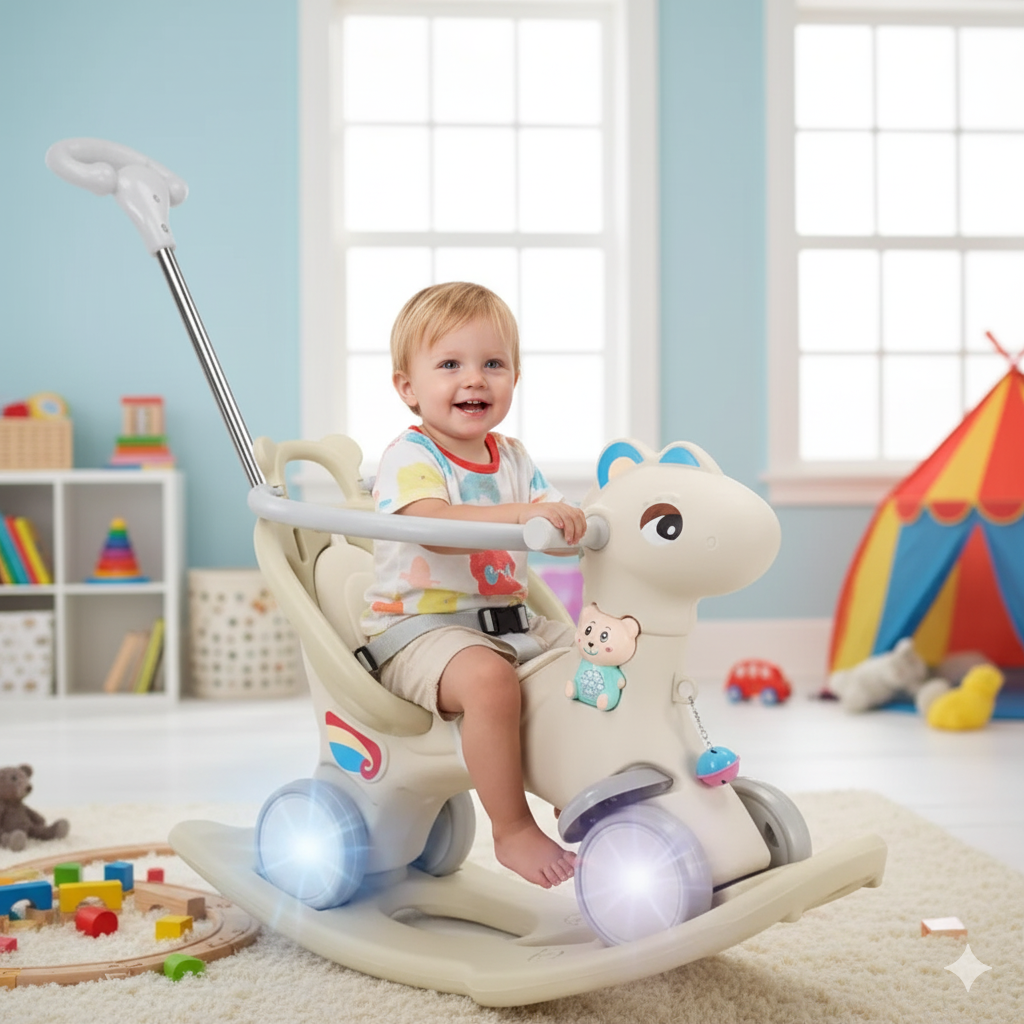 Ljuljaška Guralica konjić Model 620-1 bež - Slika 3