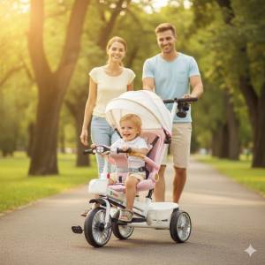 Tricikl Playtime 4003 Sweet Ride roze