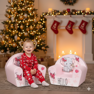 Dečija fotelja 102293 – Slonić sa leptirićima