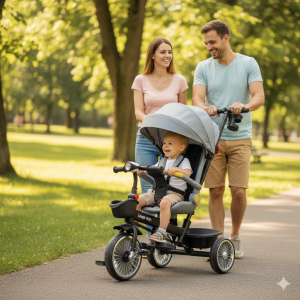 Tricikl Playtime 4003 Sweet Ride sivi