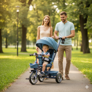 Tricikl Playtime 4003 Sweet Ride plavi