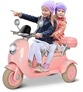 Dečiji retro skuter 151 za dvoje dece roze