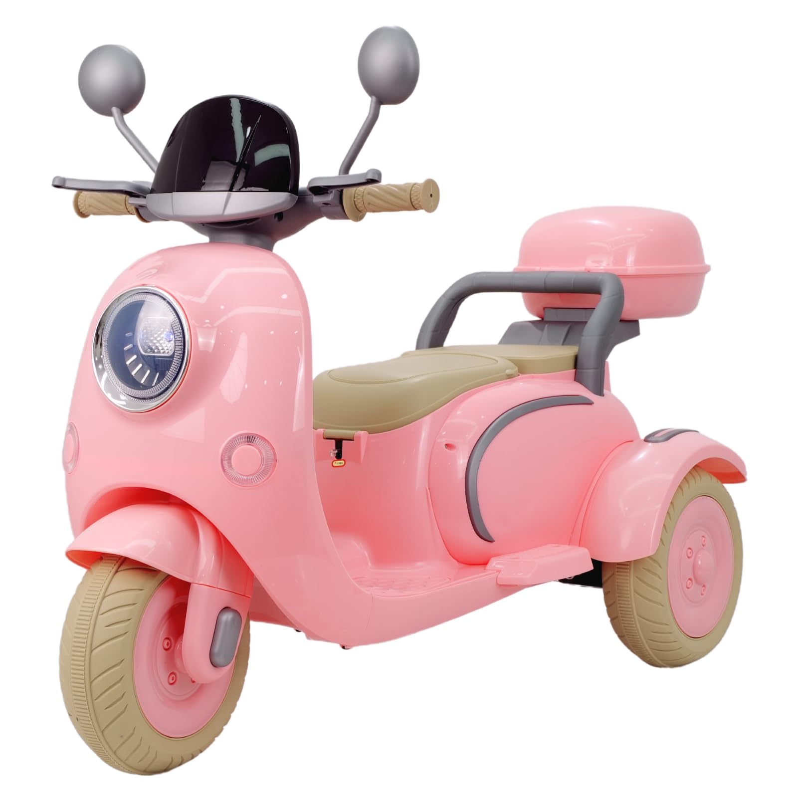 Dečiji retro skuter 151 za dvoje dece roze - Slika 3