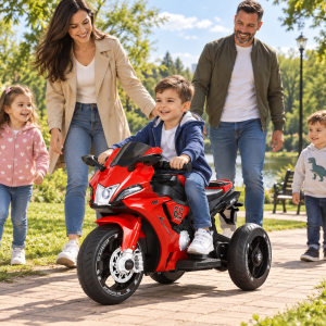 Dečiji motor na akumulator na tri točka model 148 crvena
