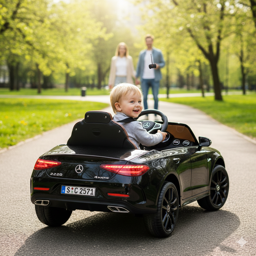 Mercedes Licencirani dečiji 12V Model 2220 crni - Slika 5