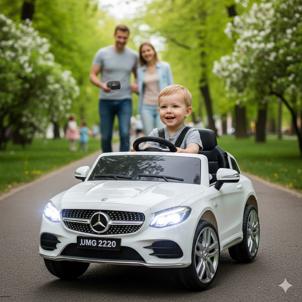 Mercedes Licencirani dečiji 12V Model 2220 beli - Slika 3