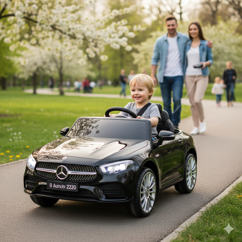 Mercedes Licencirani dečiji 12V Model 2220 crni - Slika 2